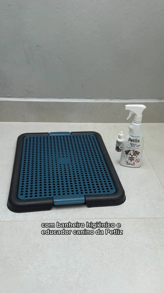 Tapete Sanitário Lavável Banheiro Cachorro + Adestrador Educador Educa Dog Xixi Sim e Não Petliz