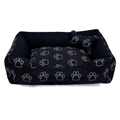 Cama Caminha Pet para Cachorro ou Gato Médio 60cm x 50cm Lavável com Fundo Impermeável + Ossinho