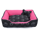 Cama Caminha Pet para Cachorro ou Gato Médio 60cm x 50cm Lavável com Fundo Impermeável + Ossinho