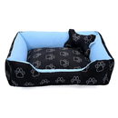 Cama Caminha Pet para Cachorro ou Gato Médio 60cm x 50cm Lavável com Fundo Impermeável + Ossinho