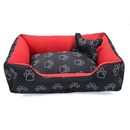 Cama Caminha Pet para Cachorro ou Gato Médio 60cm x 50cm Lavável com Fundo Impermeável + Ossinho