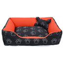 Cama Caminha Pet para Cachorro ou Gato Médio 60cm x 50cm Lavável com Fundo Impermeável + Ossinho
