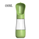 490ML 2 Em 1 Garrafa De Água Portátil Para Gatos Cães E Dispensador Multifuncional