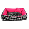 Cama Caminha Pet para Cachorro ou Gato Médio 60cm x 50cm Lavável com Fundo Impermeável + Ossinho