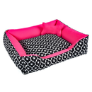 Cama Caminha Pet para Cachorro ou Gato Médio 60cm x 50cm Lavável com Fundo Impermeável + Ossinho