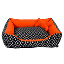 Cama Caminha Pet para Cachorro ou Gato Médio 60cm x 50cm Lavável com Fundo Impermeável + Ossinho