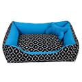 Cama Caminha Pet para Cachorro ou Gato Médio 60cm x 50cm Lavável com Fundo Impermeável + Ossinho