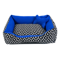 Cama Caminha Pet para Cachorro ou Gato Médio 60cm x 50cm Lavável com Fundo Impermeável + Ossinho