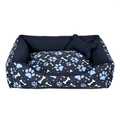 Cama Caminha Pet para Cachorro ou Gato Médio 60cm x 50cm Lavável com Fundo Impermeável + Ossinho