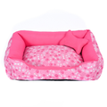 Cama Caminha Pet para Cachorro ou Gato Médio 60cm x 50cm Lavável com Fundo Impermeável + Ossinho