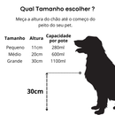 Comedouro Elevado Duplo Inox Bebedouro Pet Cachorro Gato Pote Tigela Comedor Ração Água