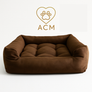 Cama Pet (P/M/G) Premium em Suede – Para Cachorro e Gato | Confortável, Fofinha e Lavável – ACM