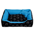 Cama Caminha Pet para Cachorro ou Gato Médio 60cm x 50cm Lavável com Fundo Impermeável + Ossinho