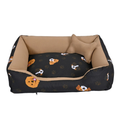 Cama Caminha Pet para Cachorro ou Gato Médio 60cm x 50cm Lavável com Fundo Impermeável + Ossinho