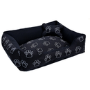 Cama Caminha Pet para Cachorro ou Gato Médio 60cm x 50cm Lavável com Fundo Impermeável + Ossinho