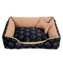 Cama Caminha Pet para Cachorro ou Gato Médio 60cm x 50cm Lavável com Fundo Impermeável + Ossinho