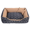 Cama Caminha Pet para Cachorro ou Gato Médio 60cm x 50cm Lavável com Fundo Impermeável + Ossinho