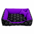 Cama Caminha Pet para Cachorro ou Gato Médio 60cm x 50cm Lavável com Fundo Impermeável + Ossinho