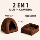 Caminha Cachorro Toca Iglu Luxo 2 em 1 Pet Cachorro Gatos Confortável