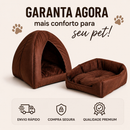 Caminha Cachorro Toca Iglu Luxo 2 em 1 Pet Cachorro Gatos Confortável