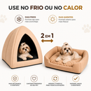 Caminha Cachorro Toca Iglu Luxo 2 em 1 Pet Cachorro Gatos Confortável