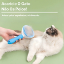 Kit Higiene Pet 4 em 1: Escova Removedora de Pelos + Pente Anti-Pulgas + Cortador e Lixa de Unhas