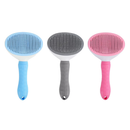 Kit Higiene Pet 4 em 1: Escova Removedora de Pelos + Pente Anti-Pulgas + Cortador e Lixa de Unhas