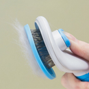 Kit Higiene Pet 4 em 1: Escova Removedora de Pelos + Pente Anti-Pulgas + Cortador e Lixa de Unhas